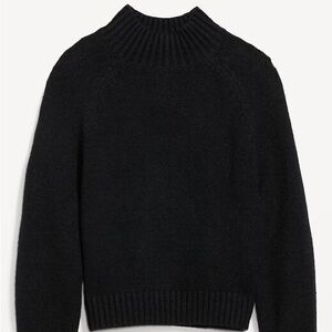 Black Mock-Neck Sweater